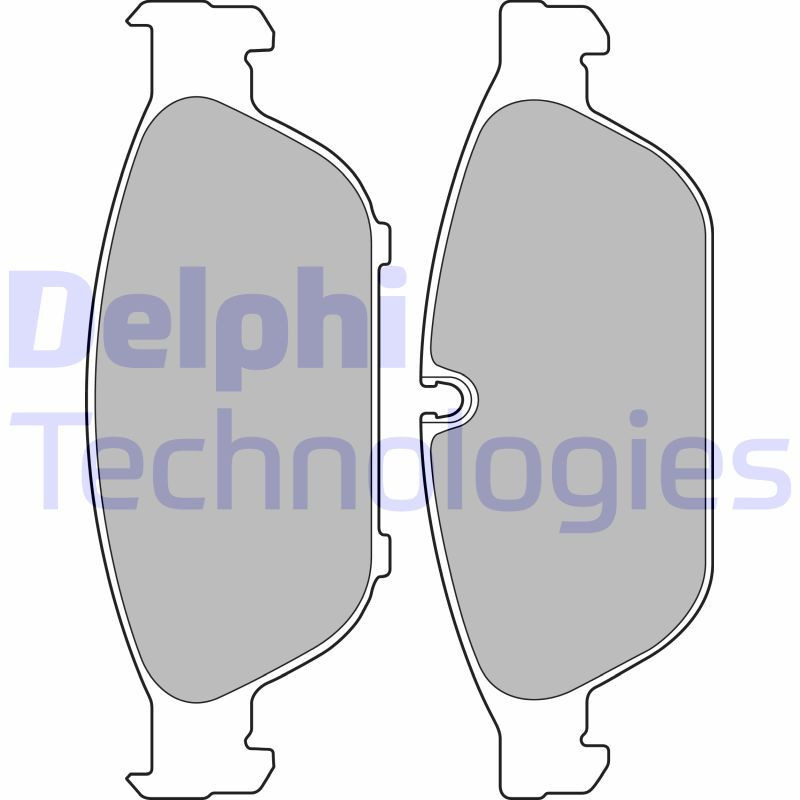 DELPHI LP2238 Plaquettes de frein Avant pour