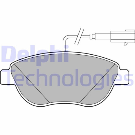 DELPHI LP2240 Pastiglie freno Anteriore per
