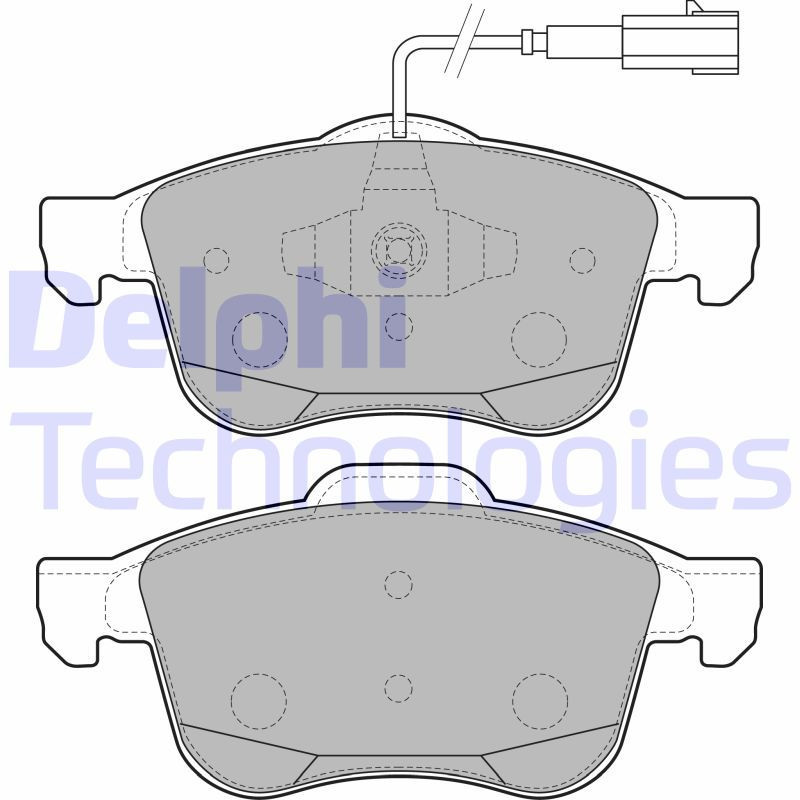 DELPHI LP2241 Pastiglie freno Anteriore per