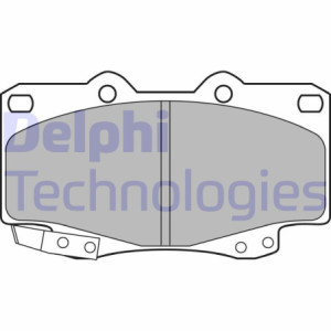 DELPHI LP2242 Brzdové platničky Predné pre