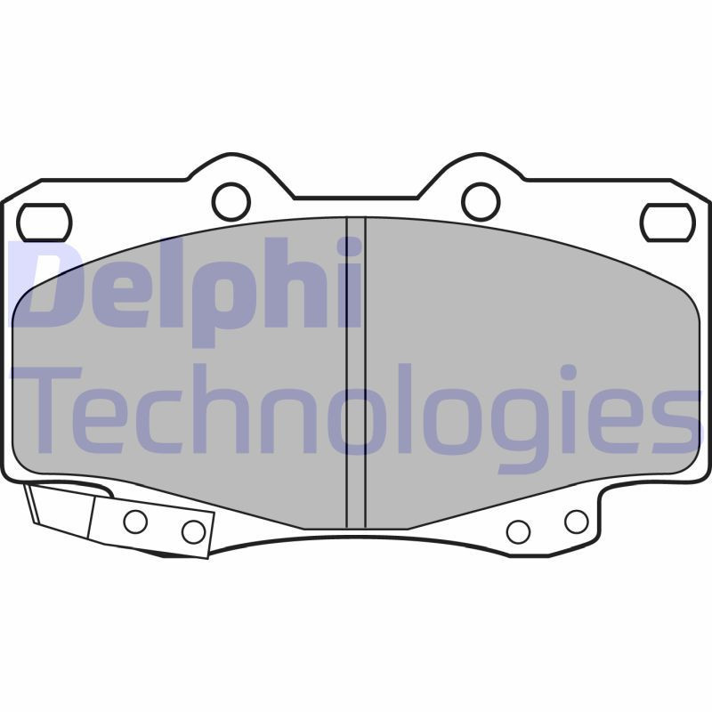 DELPHI LP2242 Bremsbeläge Vorne für