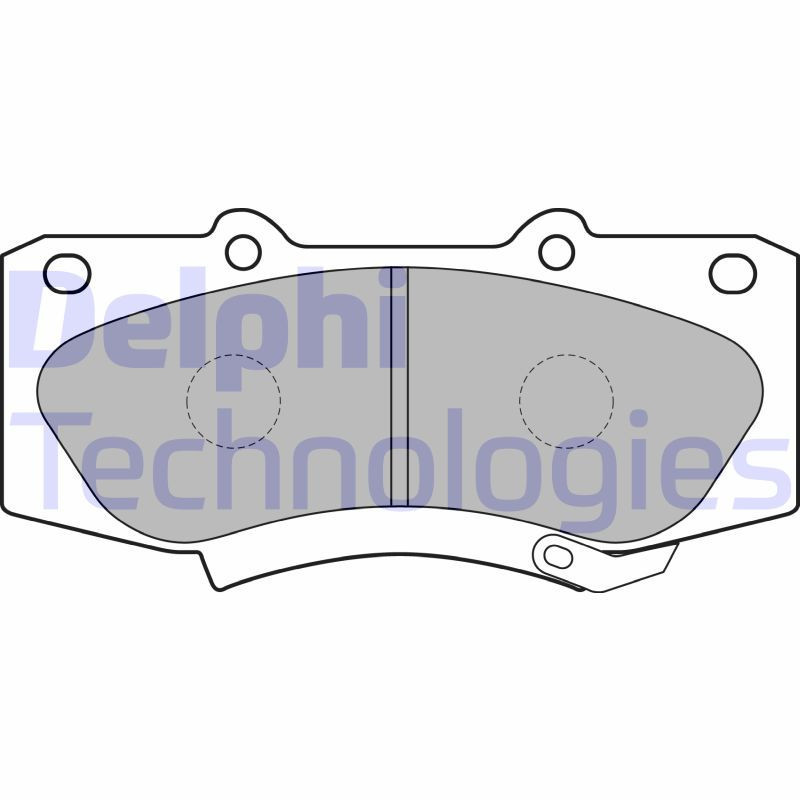 DELPHI LP2244 Brzdové platničky Predné pre