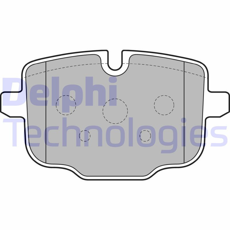 DELPHI LP2246 Pastillas de freno Trasero para