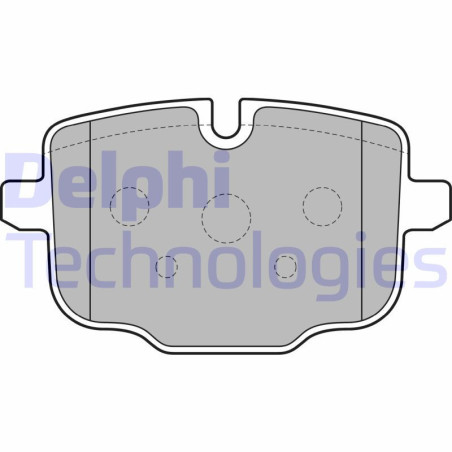 DELPHI LP2246 Brzdové platničky Zadné pre