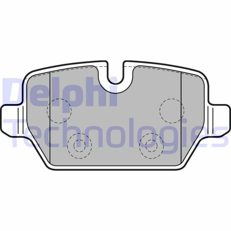 DELPHI LP2247 Brzdové platničky Zadné pre