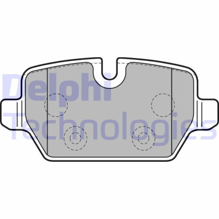 DELPHI LP2247 Brzdové platničky Zadné pre