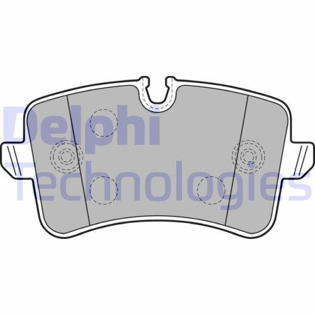 DELPHI LP2249 Brzdové platničky Zadné pre
