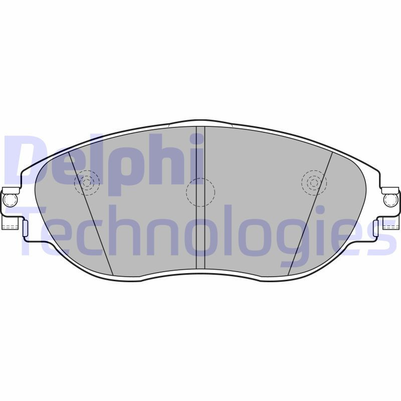 DELPHI LP2250 Pastiglie freno Anteriore per