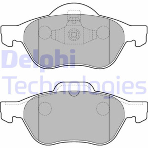 DELPHI LP2252 Plaquettes de frein Avant pour