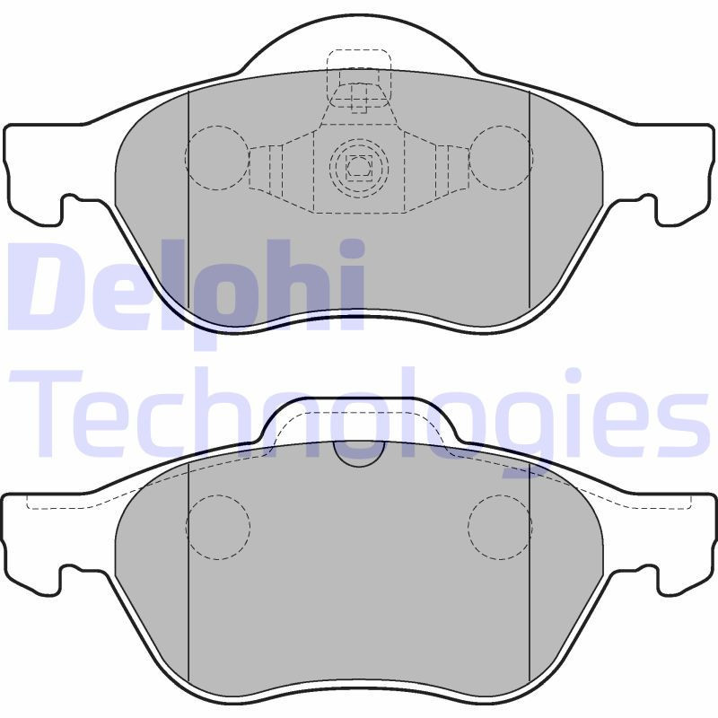 DELPHI LP2252 Pastiglie freno Anteriore per