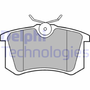 DELPHI LP2255 Brzdové platničky Zadné pre