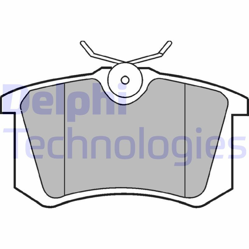DELPHI LP2255 Brzdové platničky Zadné pre