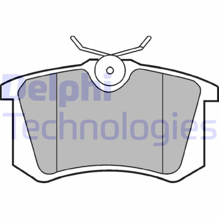 DELPHI LP2255 Brzdové platničky Zadné pre