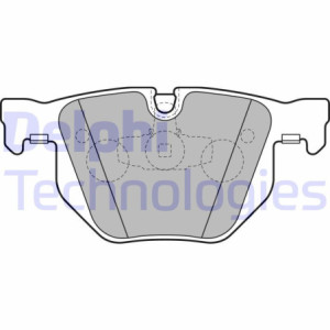 DELPHI LP2256 Brzdové platničky Zadné pre