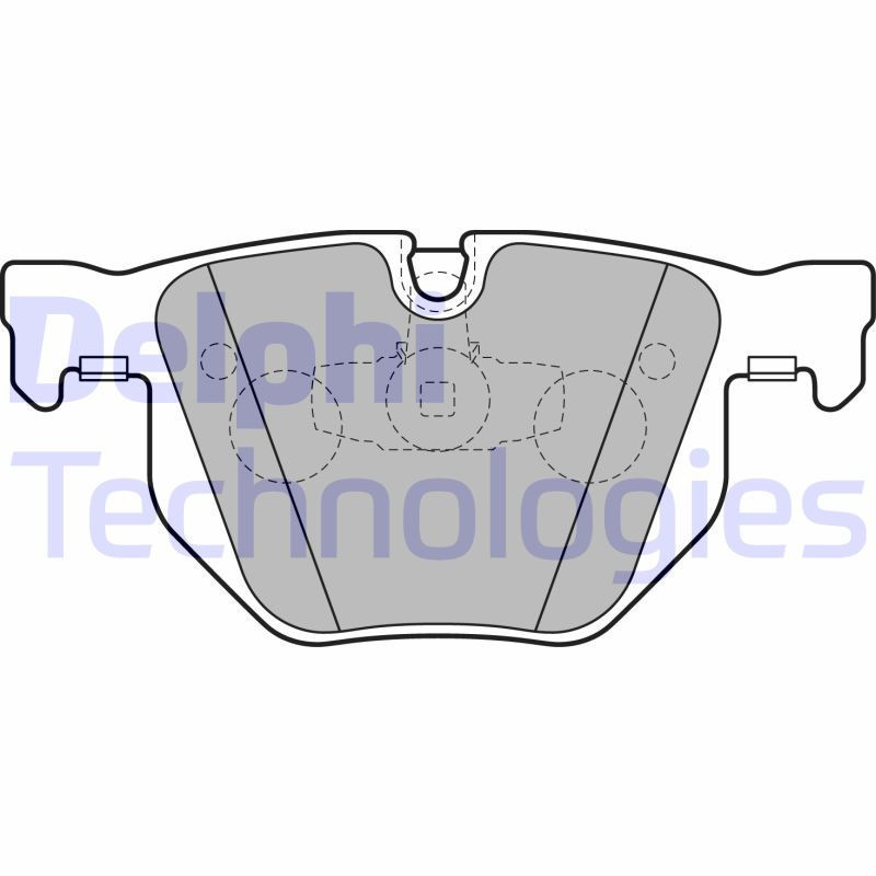DELPHI LP2256 Plaquettes de frein Arrière pour