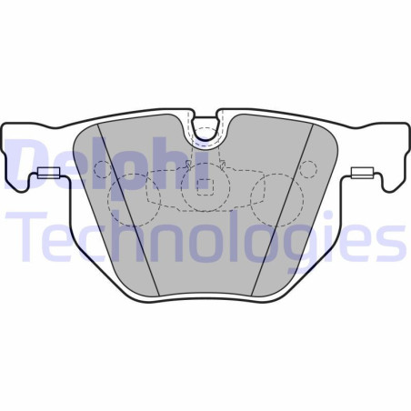 DELPHI LP2256 Brzdové platničky Zadné pre
