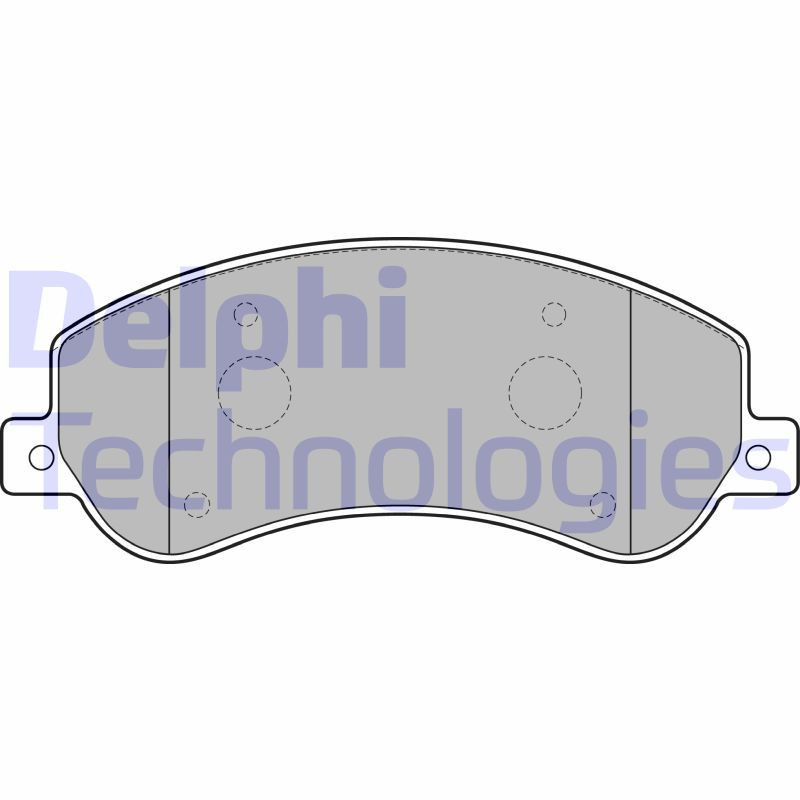 DELPHI LP2257 Brzdové platničky Predné pre