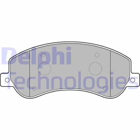 DELPHI LP2257 Pastiglie freno Anteriore per