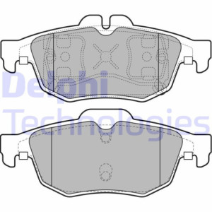 DELPHI LP2259 Pastiglie freno Posteriore per