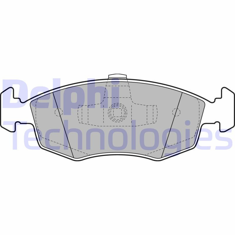 DELPHI LP2274 Pastiglie freno Anteriore per