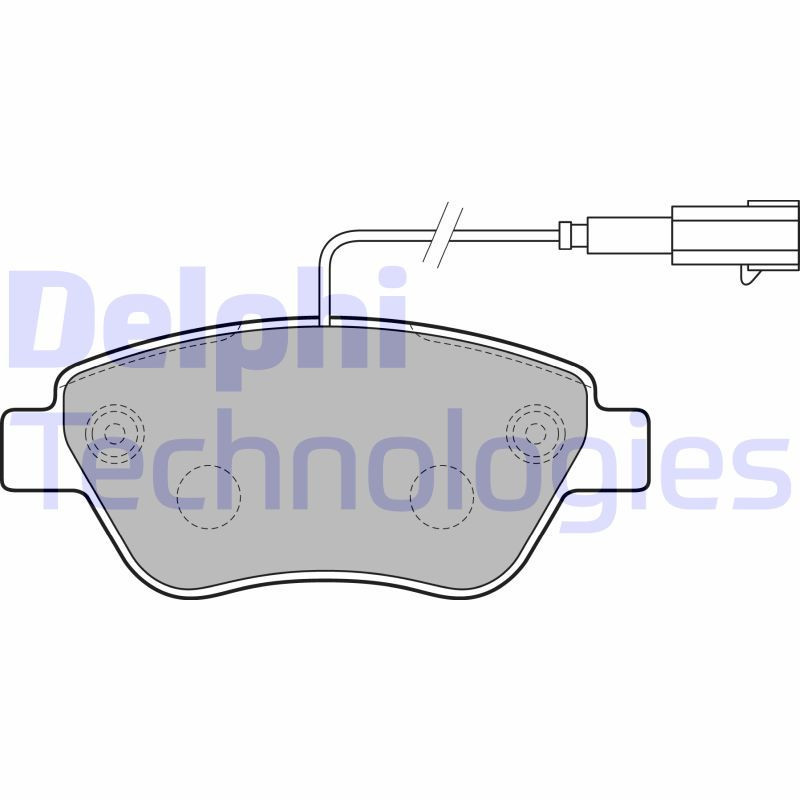 DELPHI LP2276 Brzdové platničky Predné pre