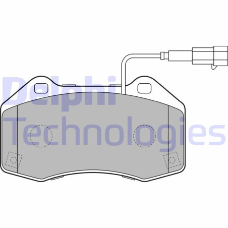 DELPHI LP2280 Brake Pads Set Front for