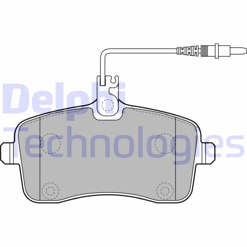DELPHI LP2282 Pastiglie freno Anteriore per