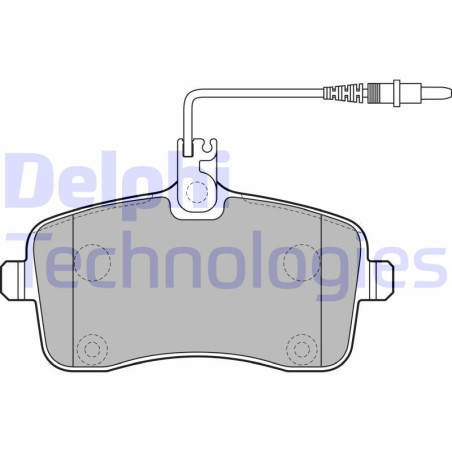 DELPHI LP2282 Brzdové platničky Predné pre