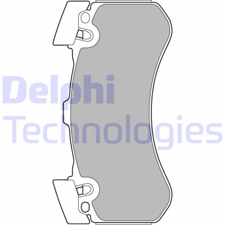 DELPHI LP2283 Brzdové platničky Predné pre