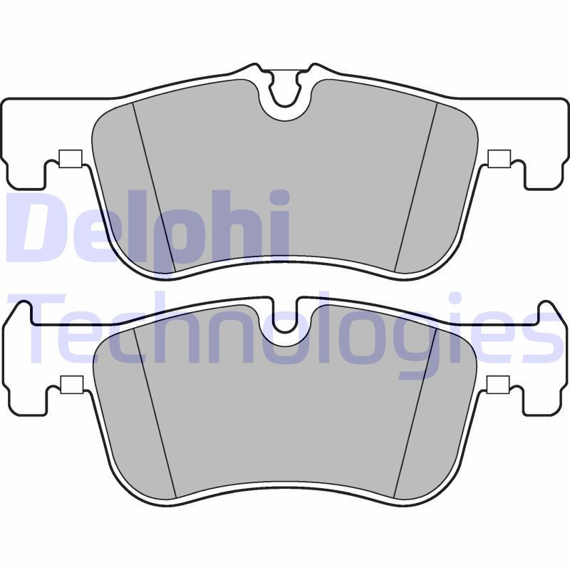 DELPHI LP2284 Brzdové platničky Predné pre