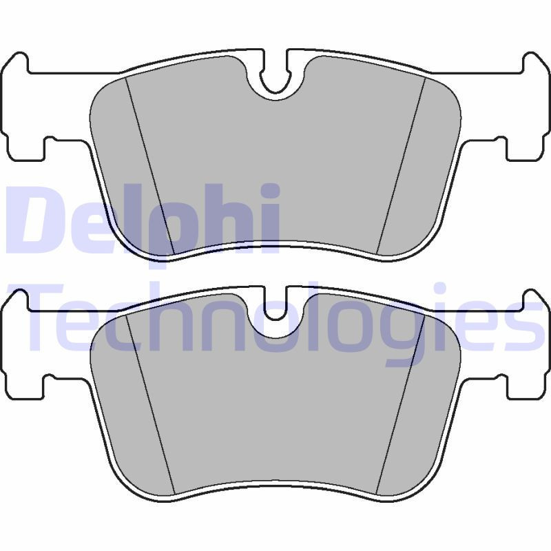 DELPHI LP2285 Pastiglie freno Anteriore per