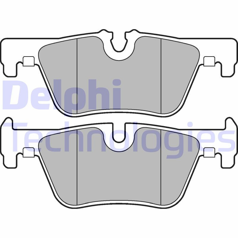 DELPHI LP2286 Brake Pads Set Rear for