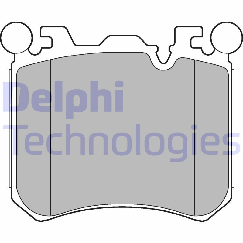 DELPHI LP2287 Plaquettes de frein Avant pour