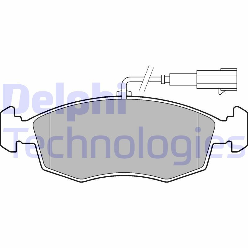 DELPHI LP2288 Brzdové platničky Predné pre