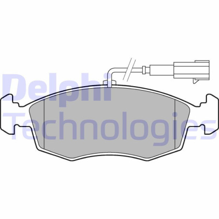 DELPHI LP2288 Brzdové platničky Predné pre