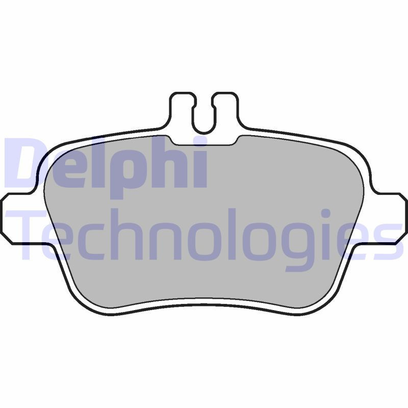 DELPHI LP2289 Brzdové platničky Zadné pre