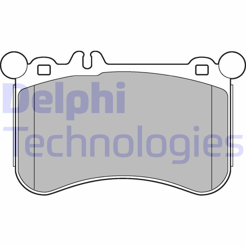DELPHI LP2291 Pastiglie freno Anteriore per