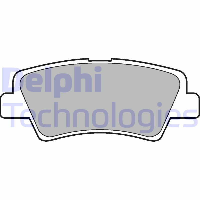 DELPHI LP2295 Brzdové platničky Zadné pre