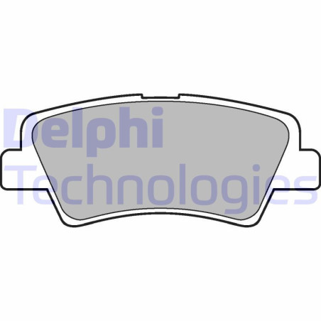 DELPHI LP2295 Klocki hamulcowe Tył dla