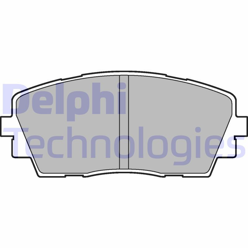 DELPHI LP2296 Brzdové platničky Predné pre