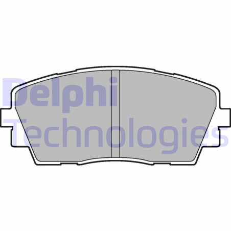 DELPHI LP2296 Brzdové platničky Predné pre