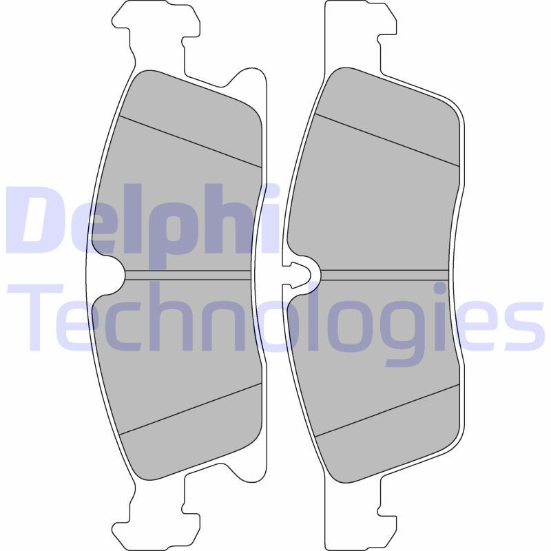 DELPHI LP2298 Pastiglie freno Anteriore per