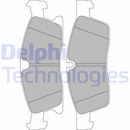DELPHI LP2298 Brzdové destičky Přední pro