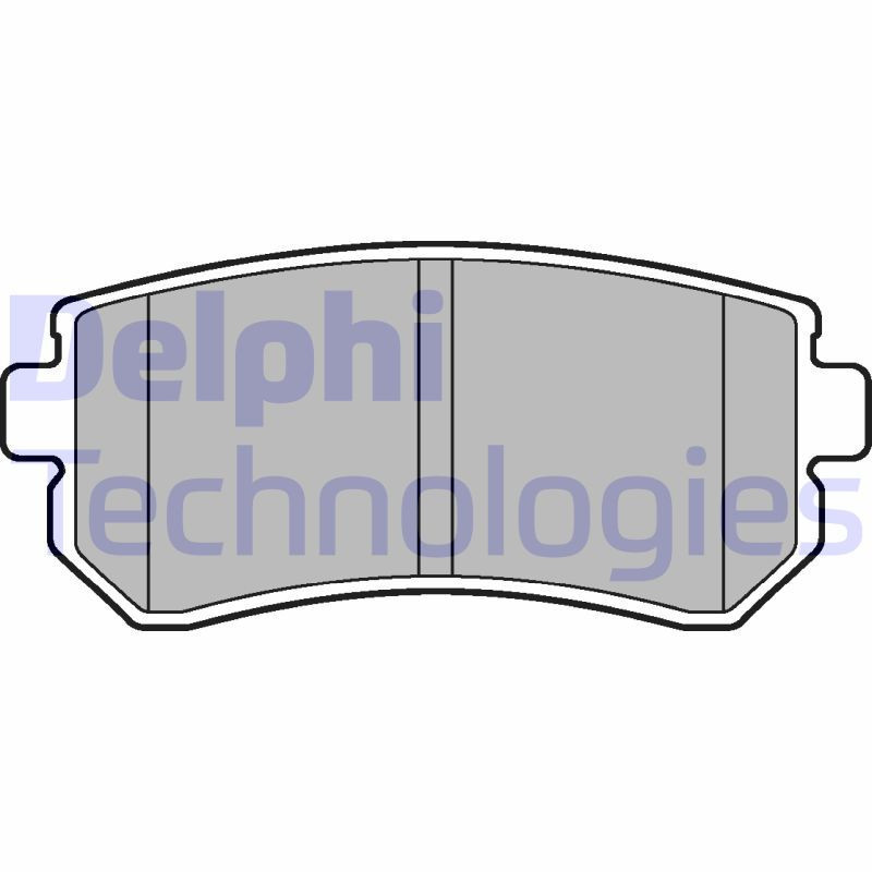 DELPHI LP2303 Brzdové destičky Zadní pro