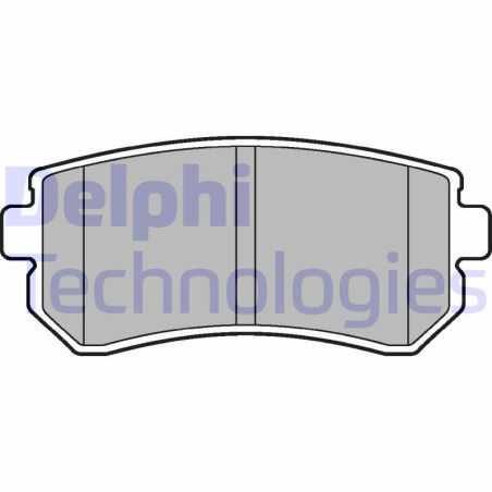 DELPHI LP2303 Brzdové destičky Zadní pro