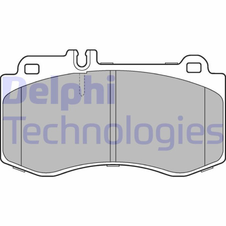 DELPHI LP2304 Brzdové platničky Predné pre