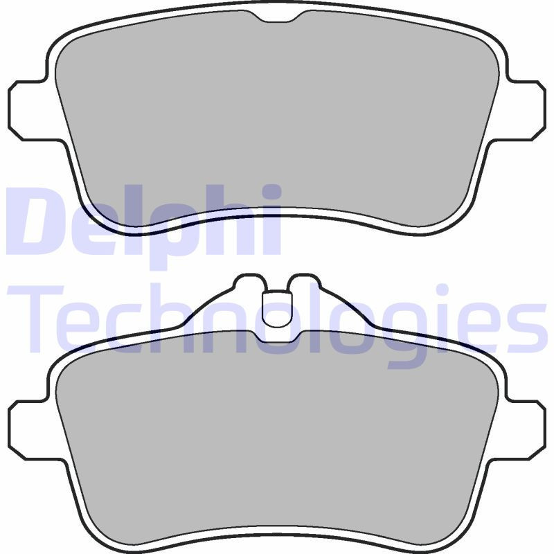 DELPHI LP2443 Plaquettes de frein Arrière pour