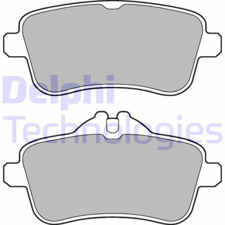 DELPHI LP2443 Pastillas de freno Trasero para