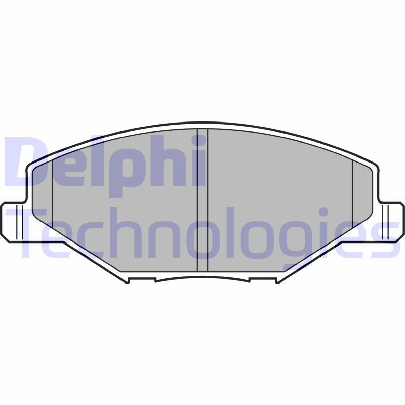 DELPHI LP2444 Pastiglie freno Anteriore per