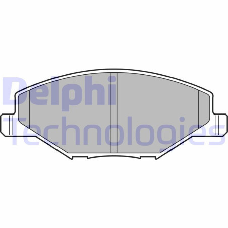 DELPHI LP2444 Pastillas de freno Delantero para